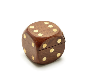 Two's Company - Wooden Dice Box