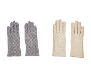 Two's Company - Checkerboard gloves