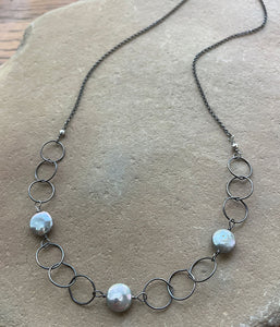 Deana Rose Jewelry - Reflection Pearl Chain Necklace