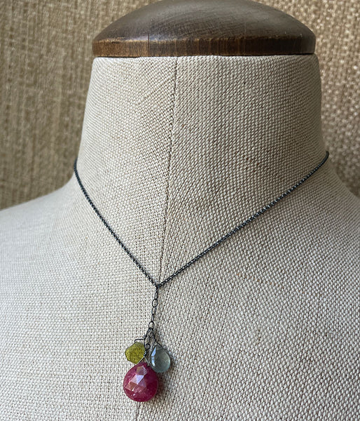 Deana Rose Jewelry - Rose Hips Ruby Cluster