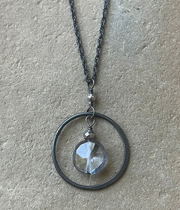 Deana Rose Jewelry - Encircled Blue Quartz Necklace