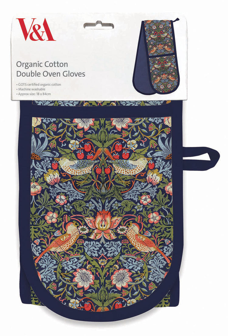Museums & Galleries - Strawberry Thief Double Oven Mitt
