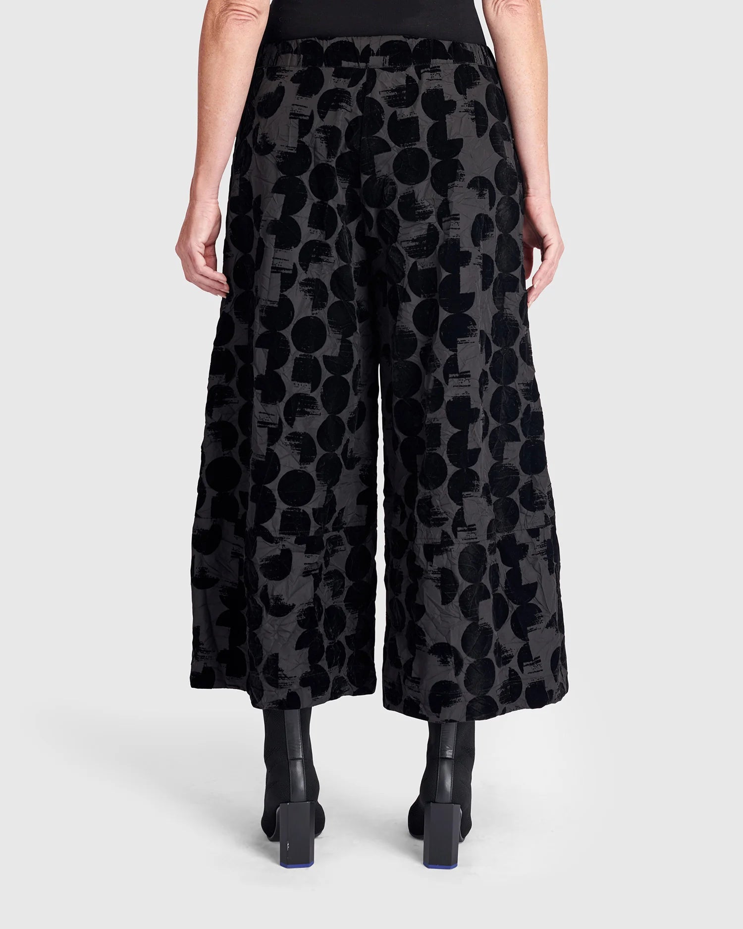 Alembika - Flocked Wide Leg Pant