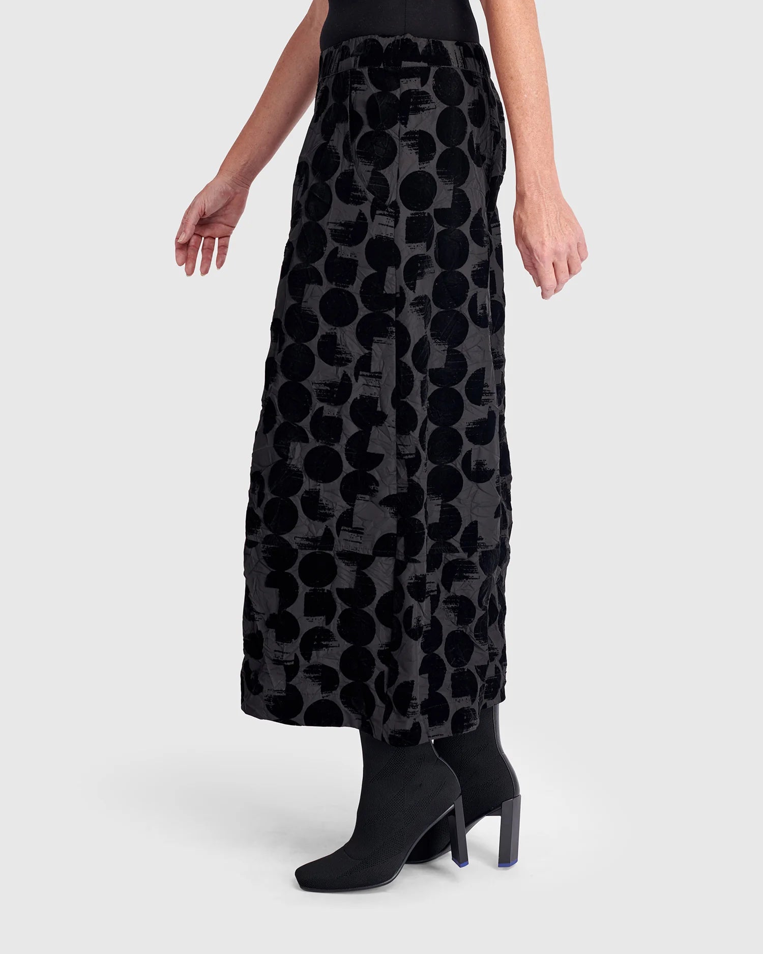 Alembika - Flocked Wide Leg Pant