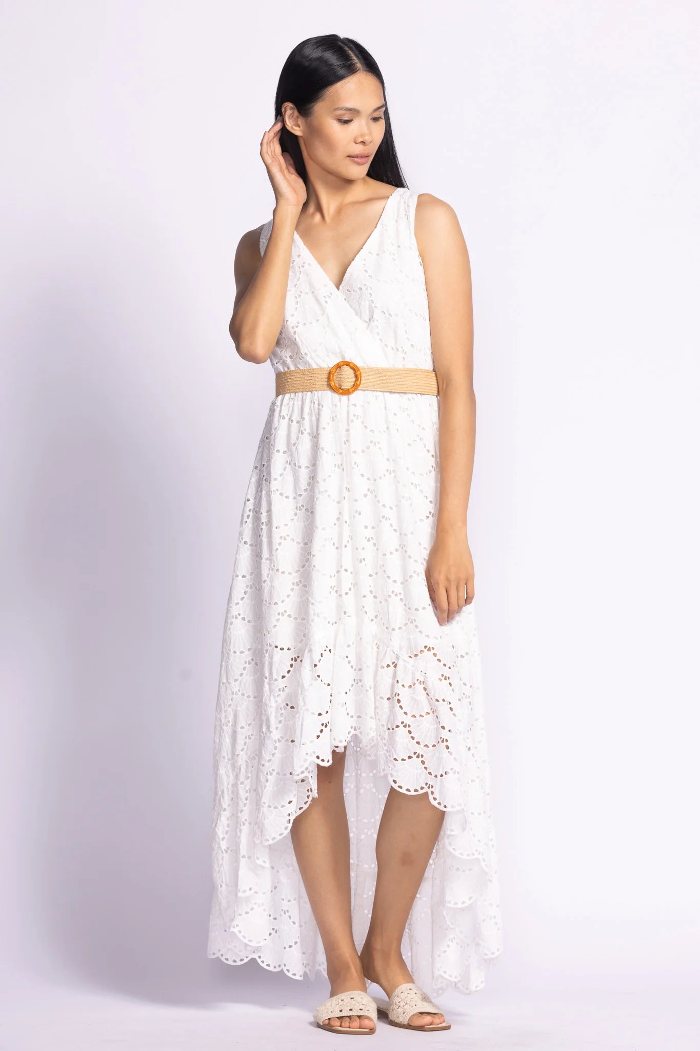 pink martini dress Pink Martini Scalloped Detail Dress Everyday Chic Boutique