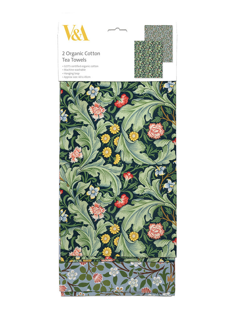Museums & Galleries - Liecester Wallpaper Tea Towel Set
