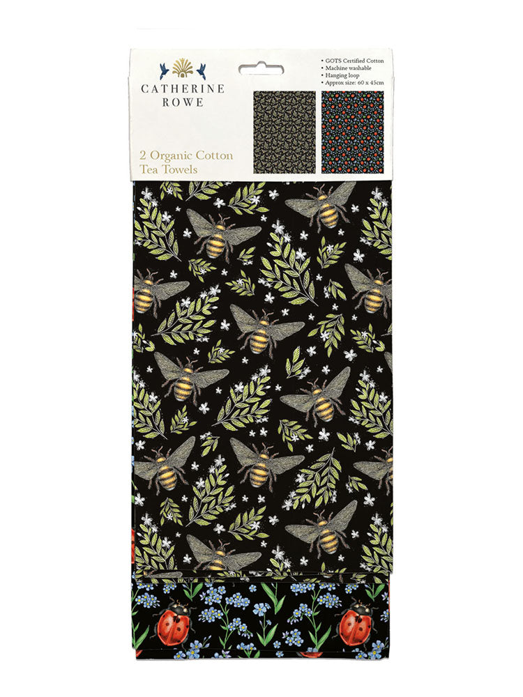 Museums & Galleries - Catherine Rowe Honey Bee Tea Towel Set