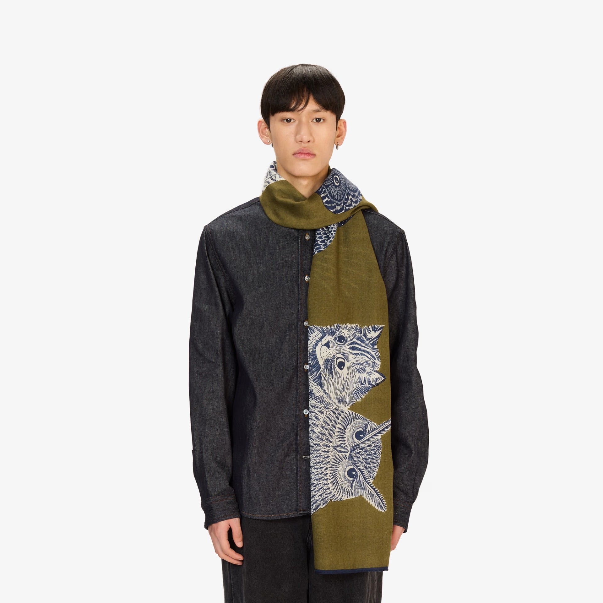 Inoui Editions - Scarf Chouette Khaki