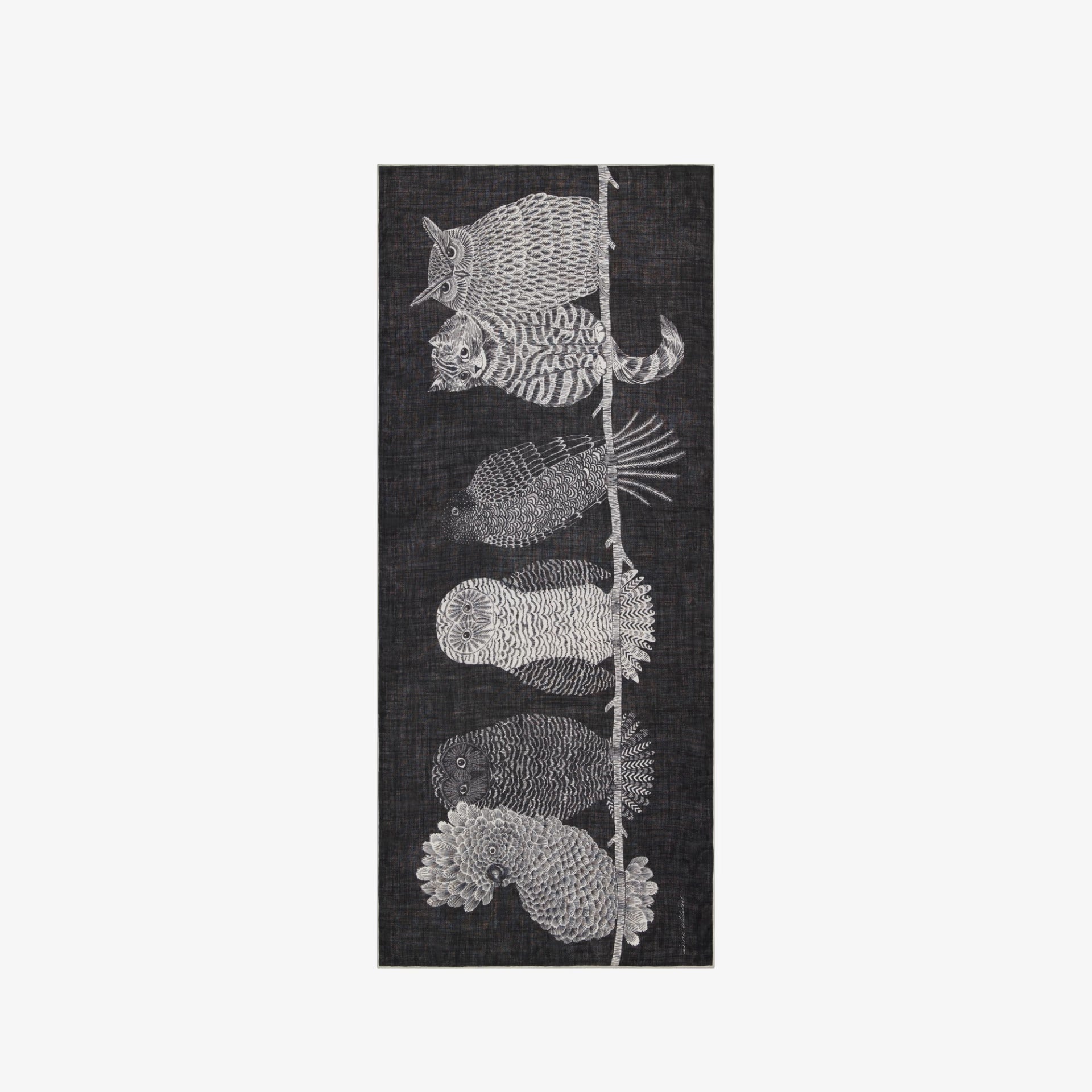 Inoui Editions - Scarf Chouette Black