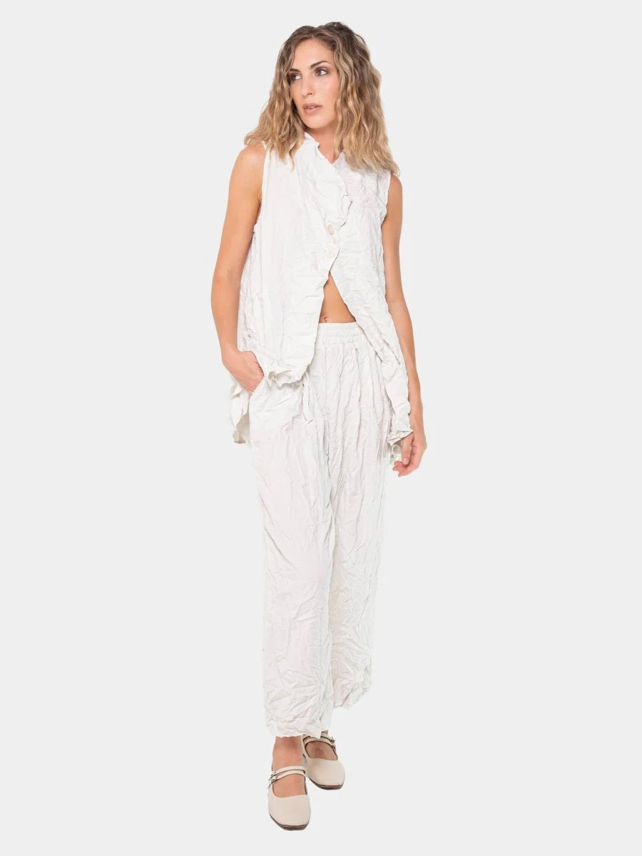 Baci - Crinkle Sleeveless Top