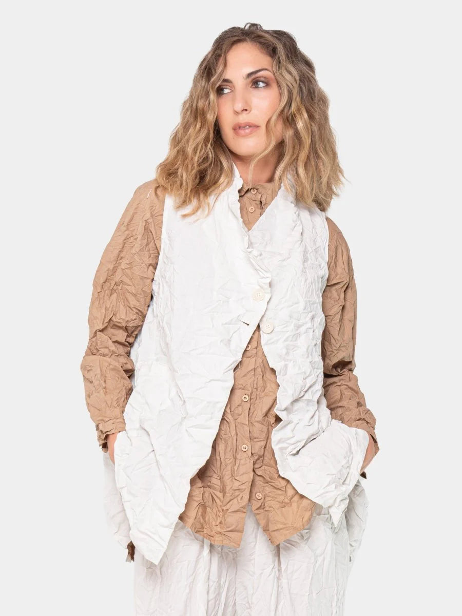 Baci - Crinkle Sleeveless Top