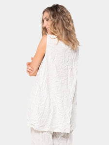 Baci - Crinkle Sleeveless Top