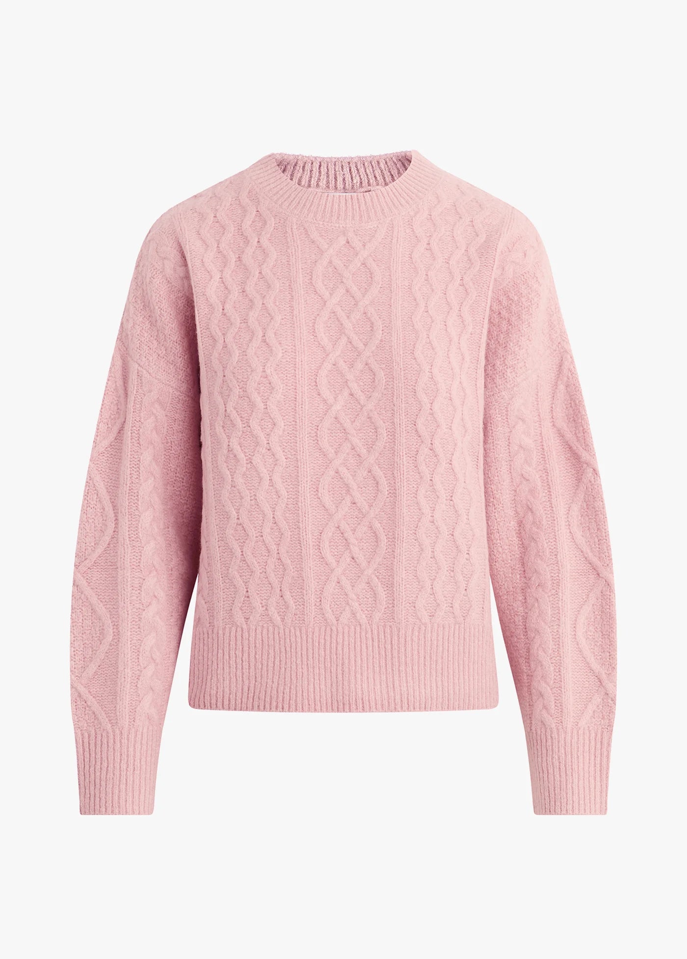 Favorite Daughter - Oversized Cable Sweater Rose