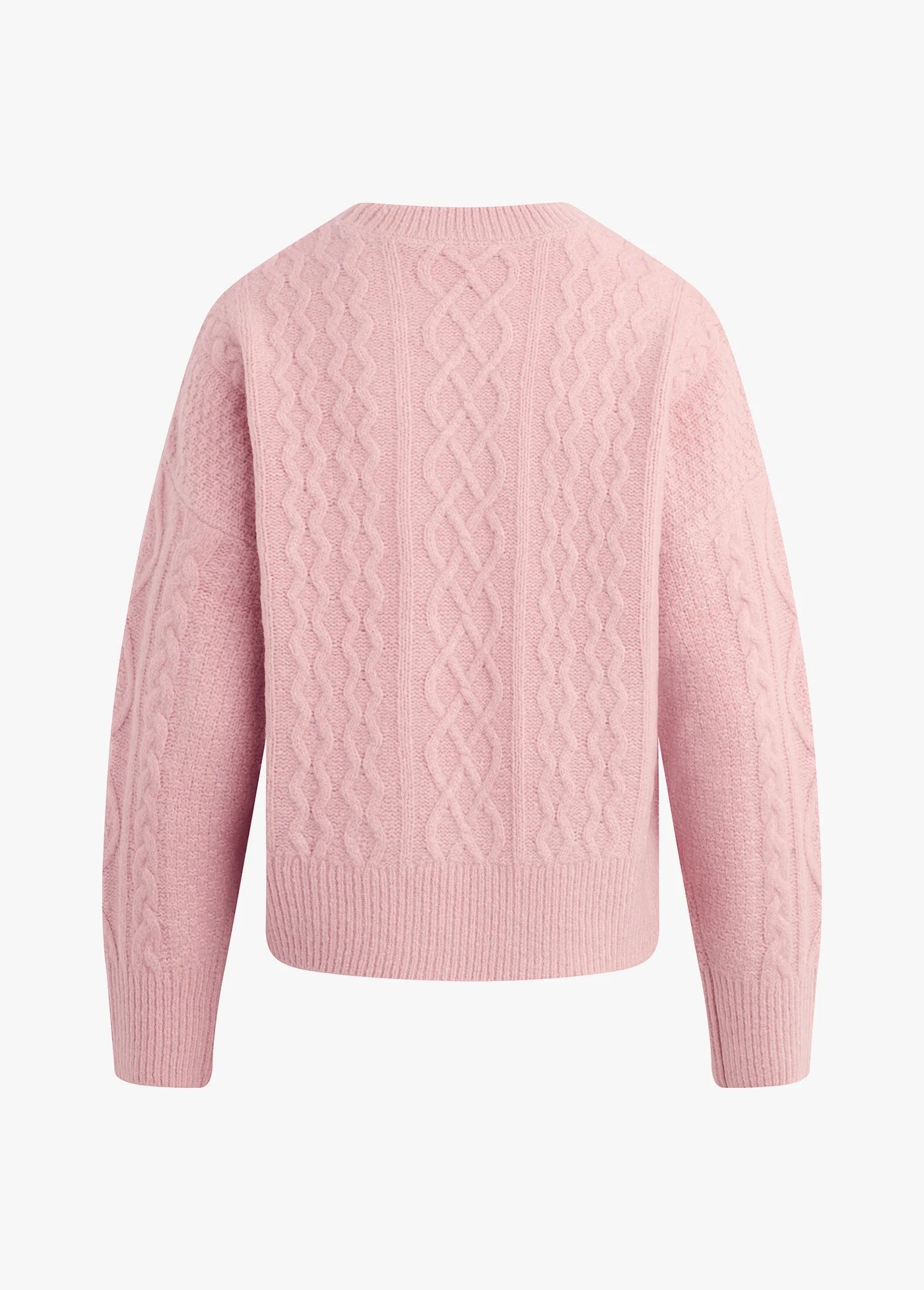 Favorite Daughter - Oversized Cable Sweater Rose
