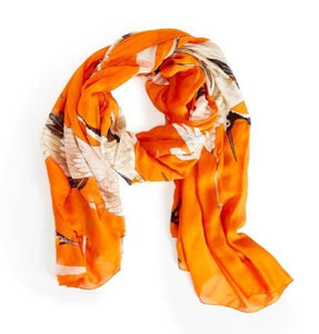 100Stars - Orange Heron Scarf