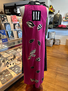 Iguana - Fuchsia Leaf Dress