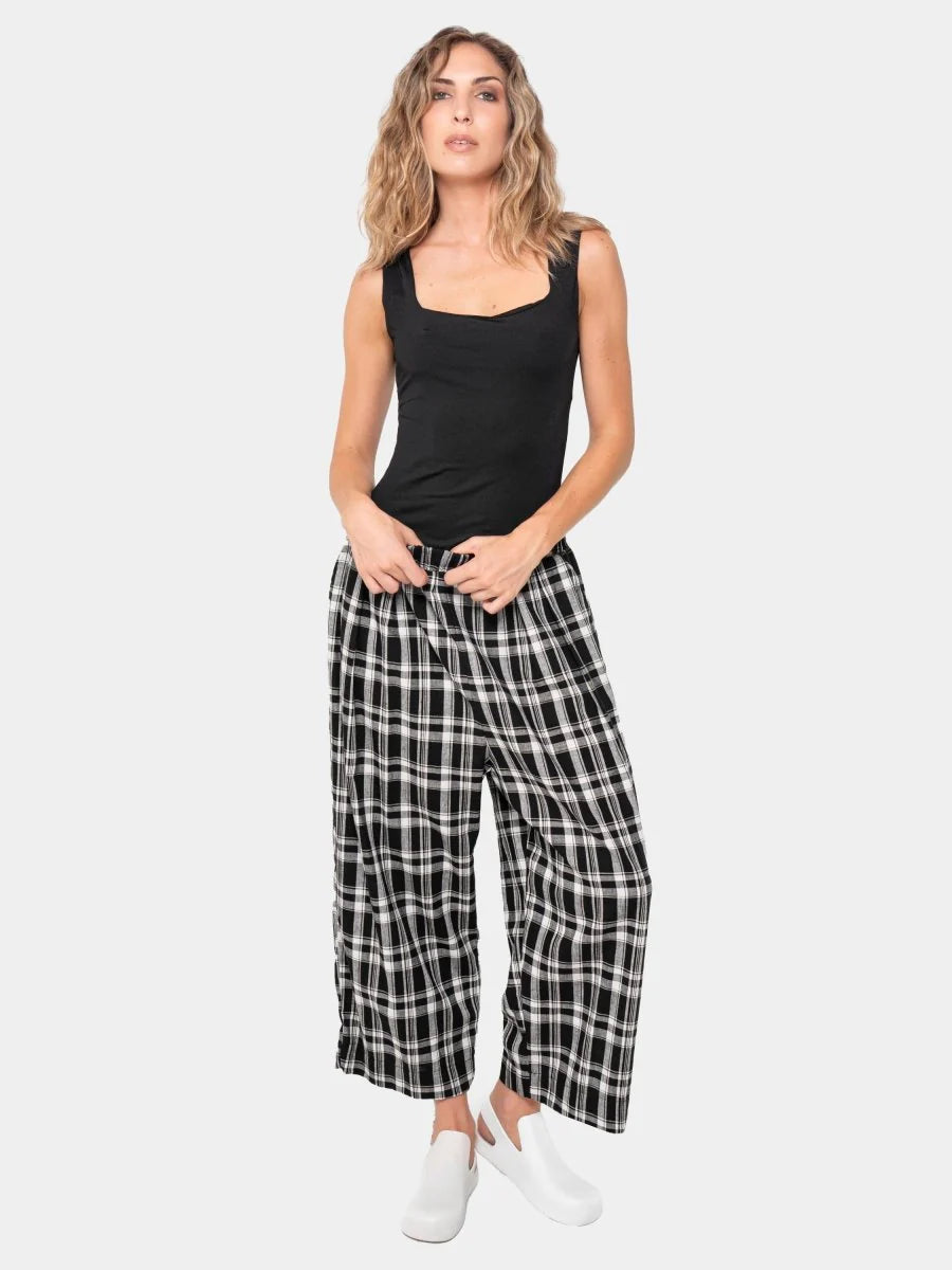 Baci - Plaid Linen Pant