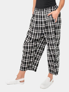 Baci - Plaid Linen Pant