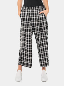 Baci - Plaid Linen Pant
