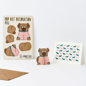 Pop Out Card - Pug