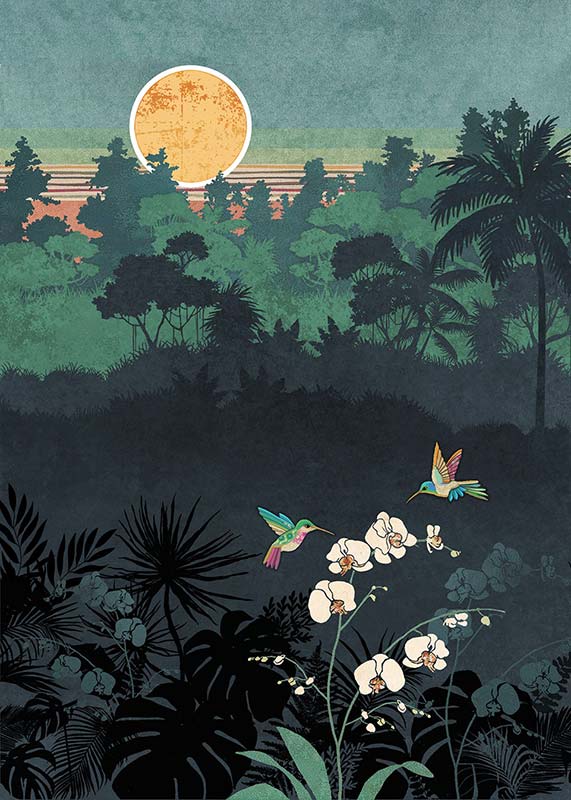 Bug Art - Sun Hummingbirds