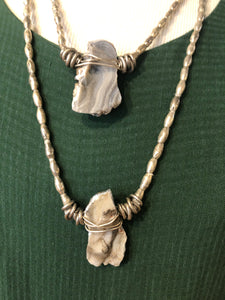 Mya Lambrecht - Double Agate Necklace