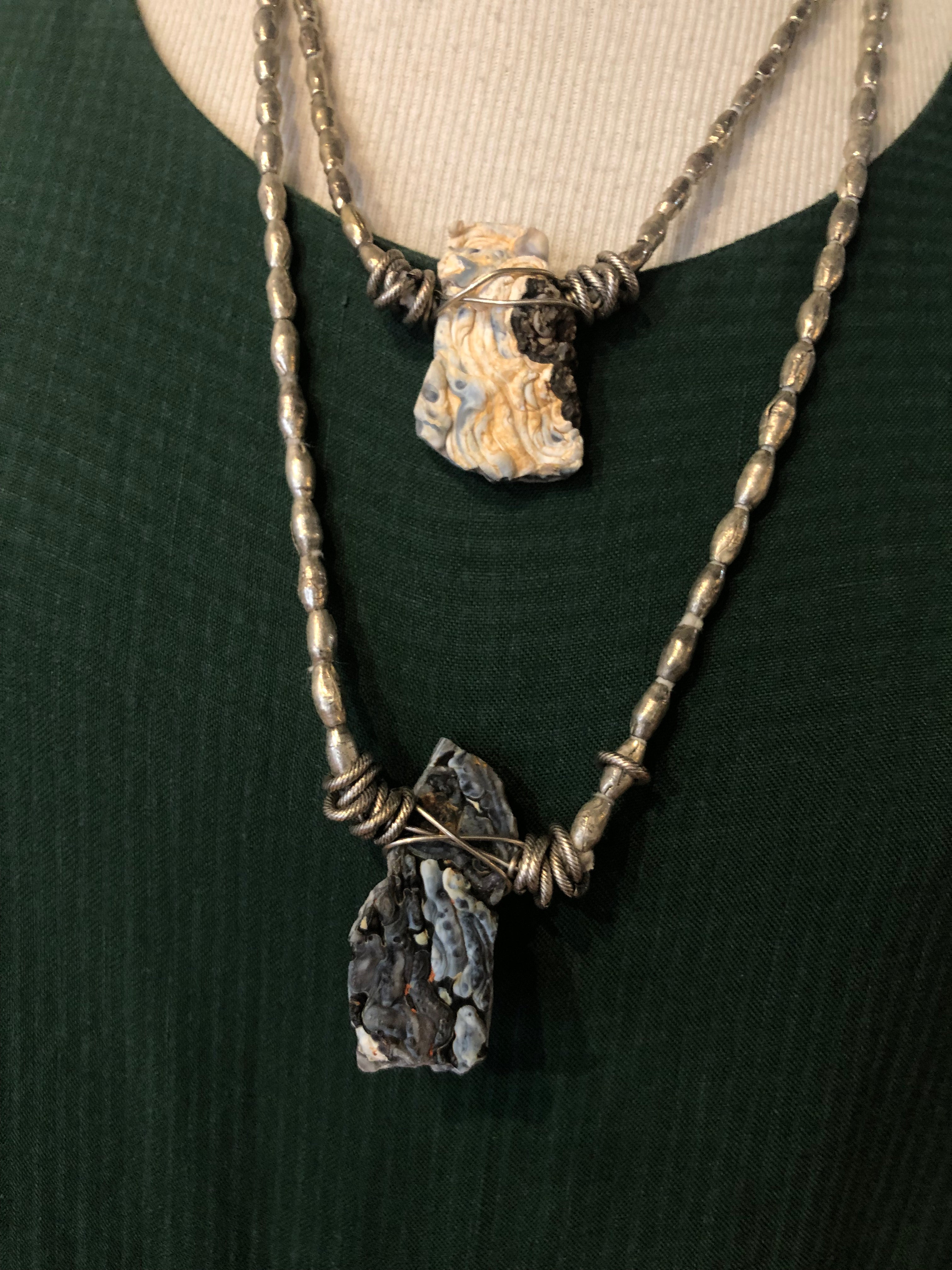 Mya Lambrecht - Double Agate Necklace