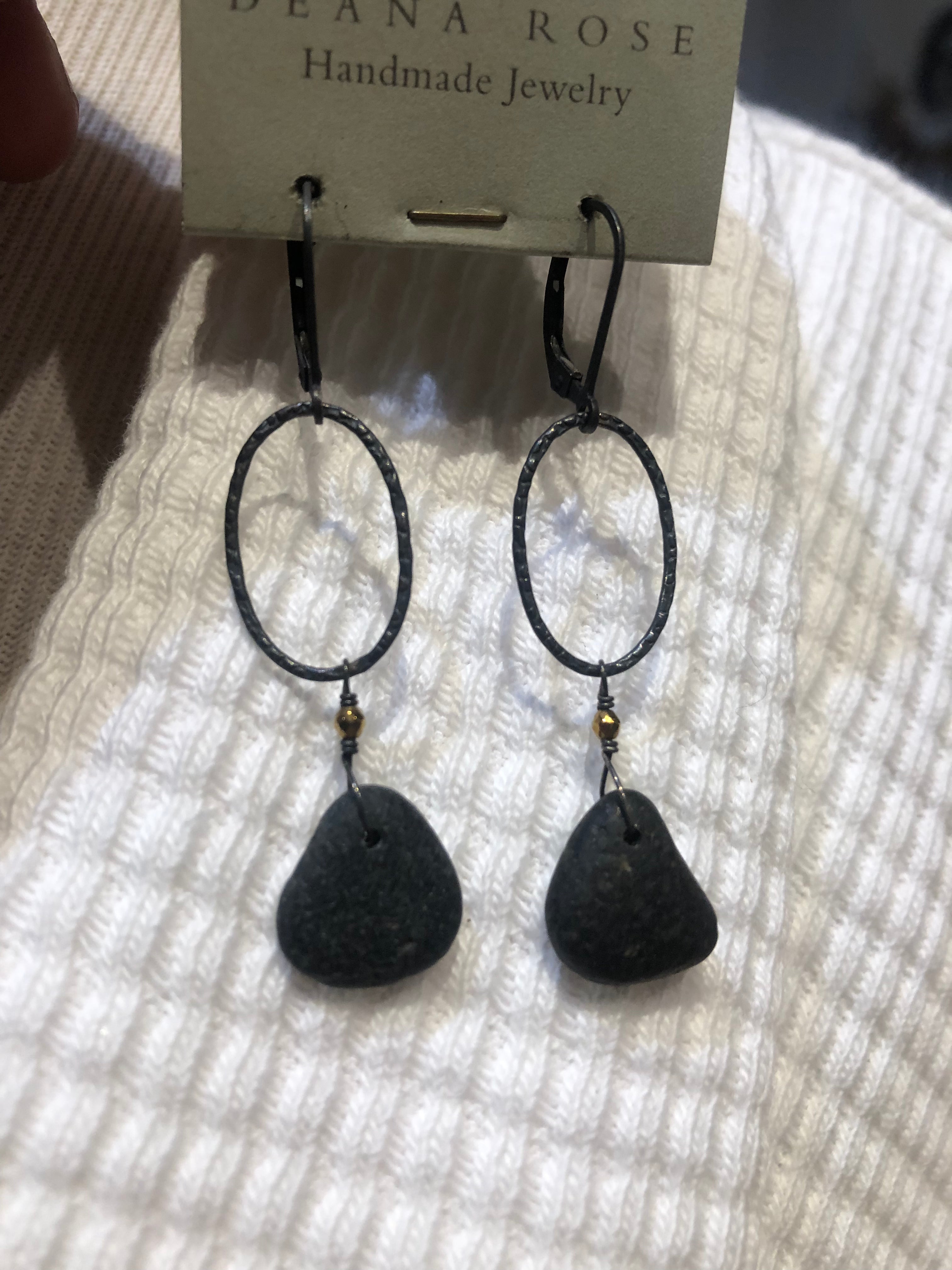 Deana Rose Jewelry - Zen Pebble Oval Earrings