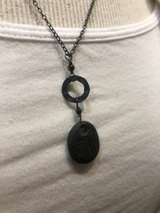 Deana Rose Jewelry - Zen Pebble Circle Necklace