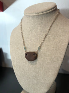 Deana Rose Jewelry - Zen Pebble Aqua Necklace